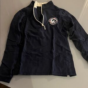 Black WEF Quarter-Zip EIS sunshirt